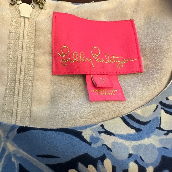 Lilly Pulitzer Darlah Stretch Faux Wrap Ruffle Dress You're the Zest (D9) - Picture 5 of 7